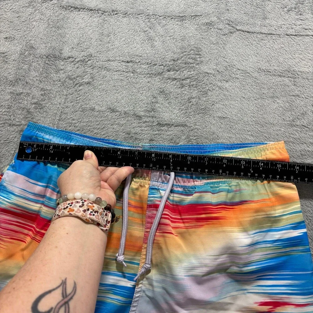 George M Multicolor‎ Swim Trunks Mens Festival Casual Beach Shorts